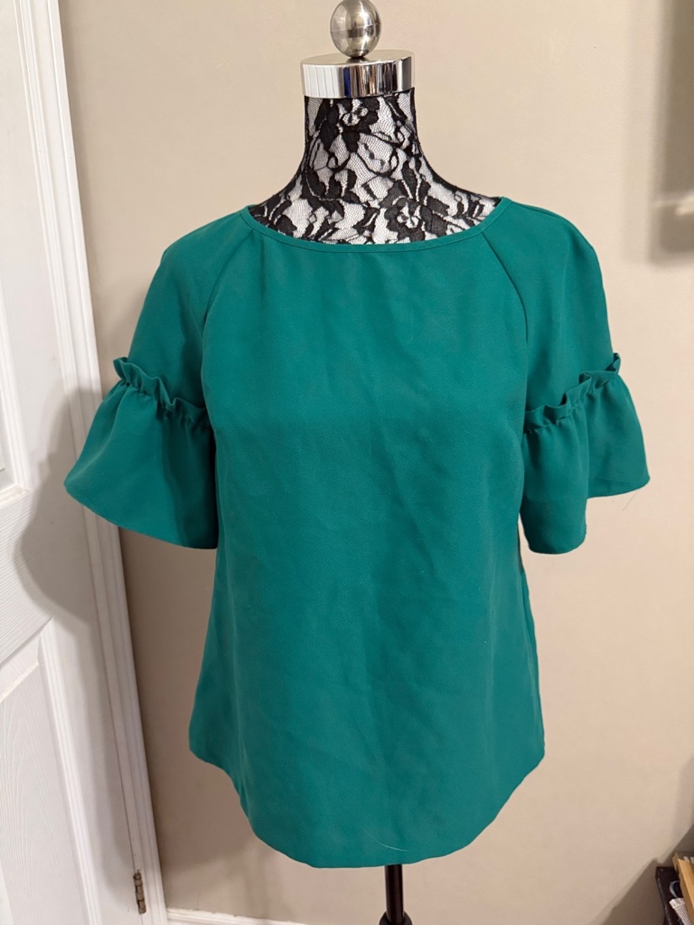Banana Republic Green Short Sleeve Blouse